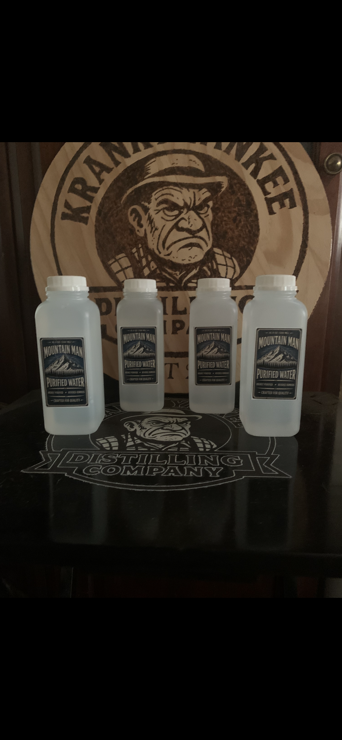 Mountain Man Purified Water front label